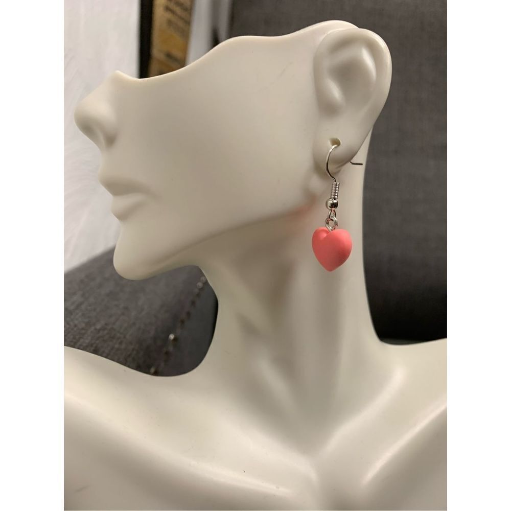 Heart Statement Earrings - Picture 2 of 3